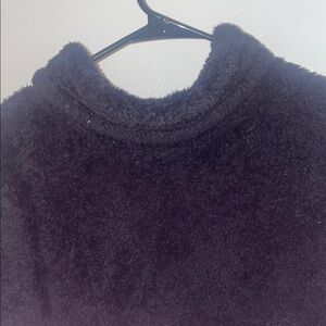 Cozy Black Fuzzy Sweater